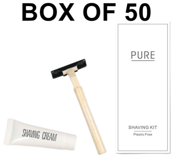 picture of Pure Boxed Shaving Kit - Box of 50 - [MCS-PURBSK]
