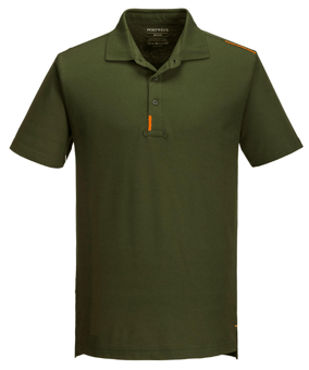 picture of Portwest T720 - WX3 Polo Shirt Olive Green - PW-T720OGR