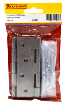 Picture of Centurion SC Steel Butt Hinge - 100mm - Pack of 5 Pairs - [CI-CH06P]