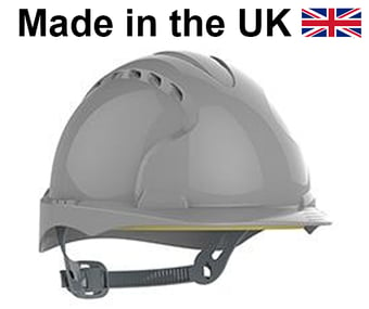 picture of Jsp EVO®3 Safety Helmet Slip Ratchet Vented Grey - [JS-AJF160-000-400]