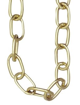 picture of Brass Link Chain for Hanging Signs - 1 Metre Length - [AS-CH1]