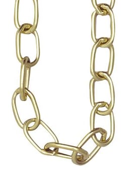 Picture of Brass Link Chain for Hanging Signs - 1 Metre Length - [AS-CH1]