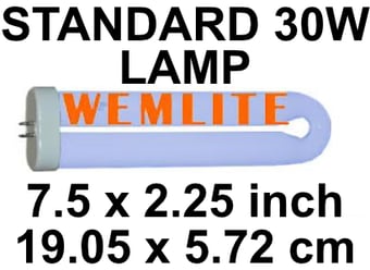 picture of Wemlite BL350 30 Watts Standard UV Lamp For Fly Killers - [BP-LT30WX-W]