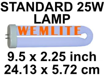 picture of Wemlite BL368 25 Watts Shatter Resistant Lamp For Fly Killers - [BP-LT25WS-W]