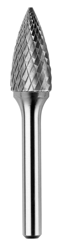 picture of Abracs Carbide Burr Ball Nose Tree - F Shape - 3.0mm Spindle Diameter - [ABR-CBF031203DC]