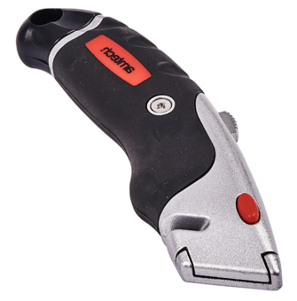 picture of Amtech Retractable Utility Knife with Soft Grip - [DK-S0476]