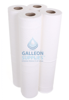 Picture of Galleon 2 Ply White Couch Rolls - 50cm (20”) x 40m Per Roll - 4 Rolls - [GU-OR-G] - (LP)