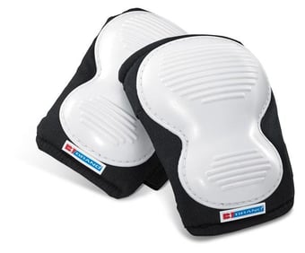 picture of Beeswift Poly Ridged Knee Pads - Black/White - [BE-BBKP03]