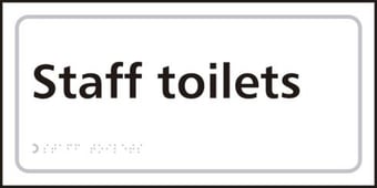 picture of Spectrum Staff Toilets – Taktyle 300 x 150mm - SCXO-CI-TK2204BKWH