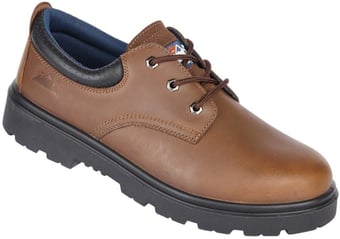 Picture of Himalayan - Brown Leather 3 Eyelet Safety S3 Shoe - Dual Density Sole & Midsole - [BR-1411]