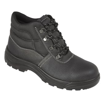 picture of Proforce S1P Dual Density Black Leather Upper Safety Boot - BR-1415