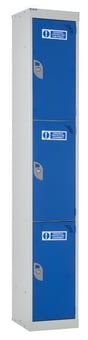 picture of QMP PPE Locker - 3 Compartments - 1800H x 300W x 300D mm - [QM-LP1830303BXX]