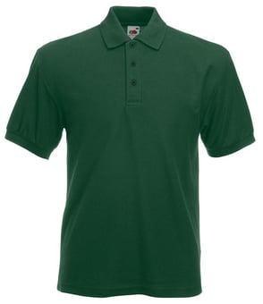 picture of Fruit Of The Loom Heavyweight Piqué Polo - Bottle Green - BT-63204-BGR