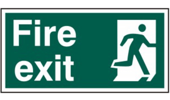 Picture of Spectrum Fire Exit Man Right - SAV 400 x 200 mm - SCXO-CI-12130