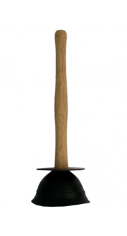 picture of Large Wooden Handle Plunger - 485 x 120mm - [CI-PG03L]