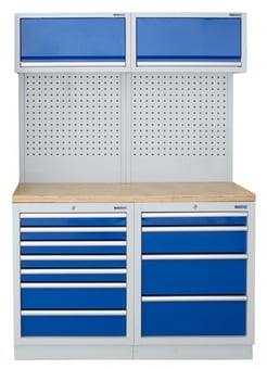 picture of BiGDUG 1361mm Wide Storage System - 7 Drawer Cabinet - 4 Drawer Cabinet - Multiplex - [BDU-TGCS53GBM] - (LP)