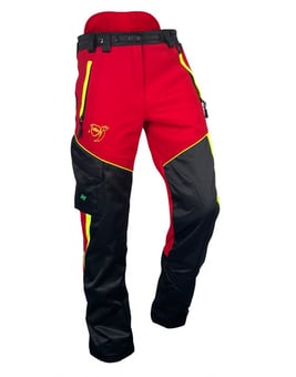 picture of Francital Class 1 Booster Forestry Trousers - Regular 82cm - Red - SF-FI561