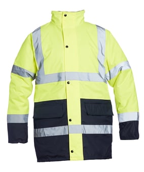 picture of Blackrock Hi-Vis Two-Tone Coat - Yellow/Navy - RDO-80012
