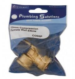 Picture of 15mm Compression Female Wall Elbow - CTRN-CI-CO06P