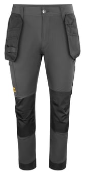 Picture of JCB Workwear Mens 4-way Stretch Holster Pocket Trousers - Dark Shadow - Regular Leg - BE-JCB020DSR
