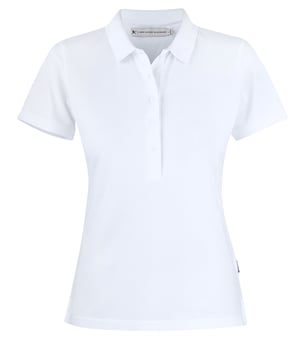 picture of James Harvest Ladies Sunset Pique Polo - White - BT-HAR2125034-H100