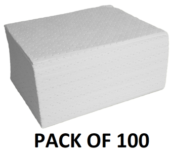 picture of Hyde Park HUG Oil-Only Heavyweight Absorbent Pads - Pack of 100 - [HPE-HOP135] - (DISC-R)