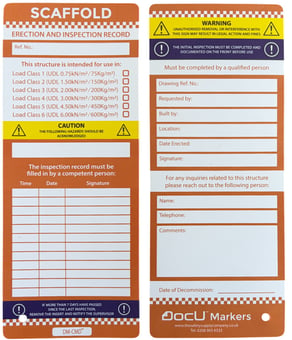 picture of DocU Markers - Scaffold tag - Standard Type - [SHU-DM-CMD] - (HP)
