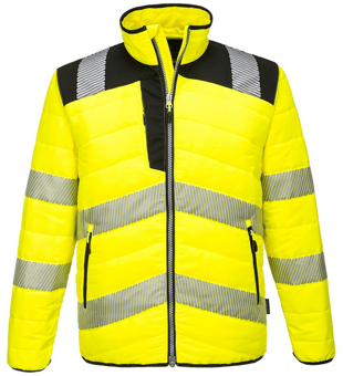 Picture of Portwest - PW3 Hi-Vis Yellow/Black Baffle Jacket - PW-PW371YBR
