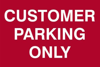 Picture of Spectrum Customer Parking Only - PVC 300 x 200mm - SCXO-CI-1611