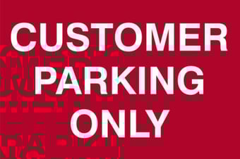 Picture of Spectrum Customer Parking Only - PVC 300 x 200mm - SCXO-CI-1611