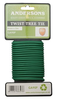 Picture of Andersons Garden Sponge Twist Tie - Green - 4mm x 5m - [CI-GA95P]
