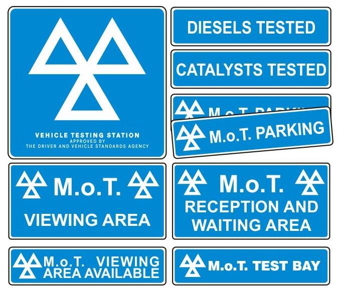 picture of MOT Signs - Interior and Exterior - 9 Sign Pack - [PSO-MSP7509]