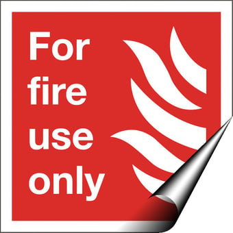 picture of For Fire Use Only Sign - 200 X 200Hmm - Self Adhesive Vinyl - [AS-FI22-SAV]
