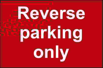 Picture of Spectrum Reverse Parking Only - RPVC 600 x 450mm - SCXO-CI-14509