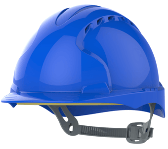 Picture of JSP EVO2 Slip Ratchet Safety Helmet - Vented - Blue -  [JS-AJF030-000-500]