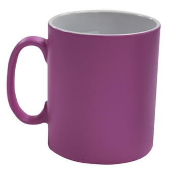 picture of Branded With Your Logo - Pink Satin Mug - Single - Pre-Printed - [MT-MUG/SATIN/PINK/PK]