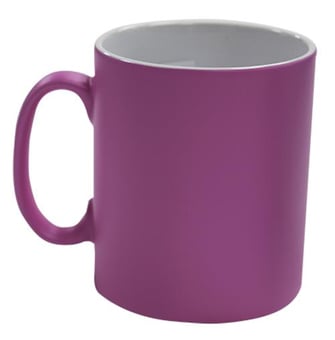 picture of Branded With Your Logo - Pink Satin Mug - Single - Pre-Printed - [MT-MUG/SATIN/PINK/PK]