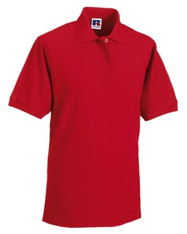 picture of Russell Hardwearing Unisex Polo Shirt - Classic Red - BT-599M-CLARED