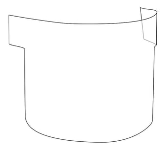 Picture of JSP - Powercap Infinity Powered Respirator - Peel Off Visor Protectors - Pack of 10 - [JS-CAU180-000-000] - (SB)