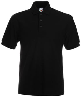 Picture of Fruit Of The Loom Heavyweight Piqué Polo - Black - BT-63204-BLK