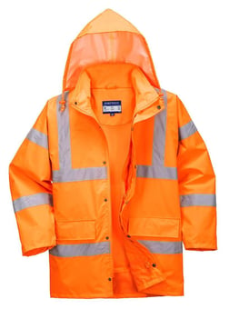 Picture of Portwest - RT60 Orange Hi Vis Breathable Jacket - PW-RT60ORR