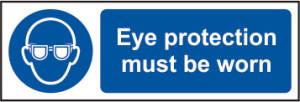 Picture of Spectrum Eye protection must be worn - SAV 600 x 200mm  - SCXO-CI-11398