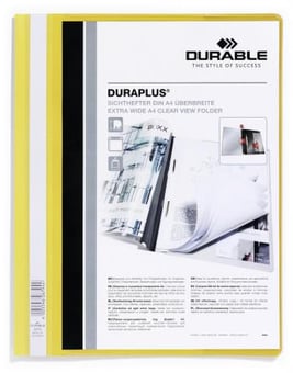 Picture of Durable - DURAPLUS Presentation Folder - Yellow - Pack of 25 - [DL-257904]
