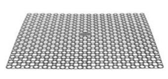 picture of Whitefurze Drainer Mat - Silver - [WHF-H13202] - (DISC-W)