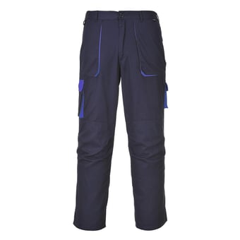 Picture of Portwest -  Texo Contrast Trouser - Navy Blue - Reg Leg - 245g - PW-TX11NAR