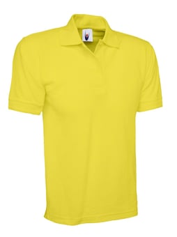 picture of Uneek Premium Poloshirt - Yellow - 50% Polyester 50% Cotton - UN-UC102-YEL