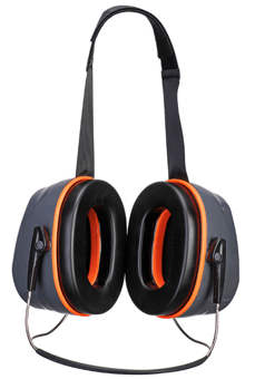 picture of Portwest PW78 HV Extreme Ear Defenders Neckband Grey/Orange - [PW-PW78GOR]