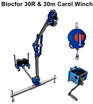 picture of Tractel Davitrac Davit - Counterweight Base, Weights, Blocfor 30R & 30m Carol Winch - [TRC-286819-22128-221138-84142-286959] - (LP)