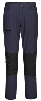 picture of Portwest CD886 WX2 Active Stretch Work Trousers Dark Navy/Black - PW-CD886DKR