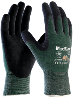 Picture of ATG MaxiFlex Cut&trade; 34-8743 Palm Coated Knitwrist Gloves - Pair - ATG-34-8743